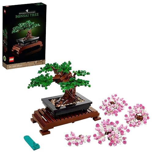 LEGO Botanicals Bonsai Tree - Faux Plant for Adults - Home Décor Set - Gift for Mother's Day with Artificial Cherry Blossom Flowers - DIY Building Projects - Botanical Collection - 10281 - Bonsai - simple - Image 1