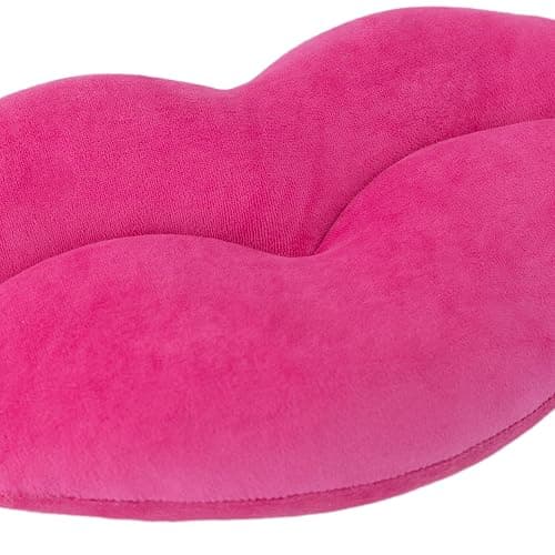KINGROSE 3D Lip Throw Pillow Cute Decorative Pillows Soft Cushion for Sofa Couch Bed Home Decor Girls 11 x 18 Inches Rose Red thumbnail 4