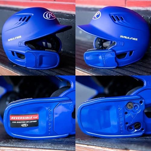 Rawlings R16 Velo Reversible EXT Batting Helmet | Reversible Face Guard thumbnail 6