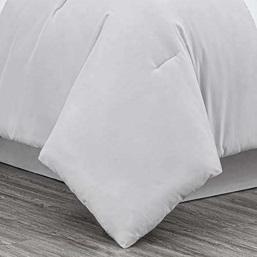 Chezmoi Collection Upland 7-Piece Quilted Patchwork Comforter Set, Black/Gray/Light Gray, King thumbnail 8