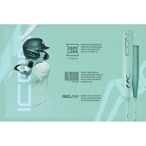 Rawlings | 2026 | ICON Baseball Bat | USA | -5 / -8 / -10 / -12 Drop | 2 5/8' Barrel | 2 Pc. Composite thumbnail 3