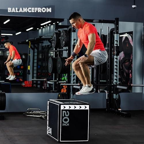 BalanceFrom 3-in-1 Foam Plyometric Jump Box for Home Gym with Multiple Height Options – Versatile Plyo with Non-Slip Surface for Strength, HIIT, Step-Ups, and Agility Training thumbnail 7