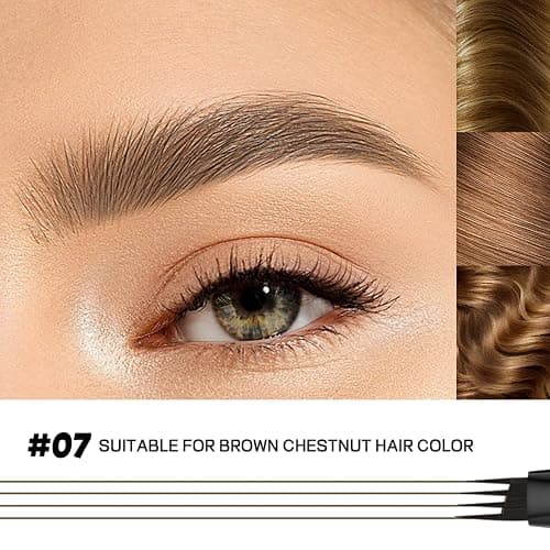 2 Pack Eyebrow Pen, Waterproof Microblading Eyebrow Pencil, 4 Tip Precise Eye Brow Makeup Pen for Women to Effortlessly Create Hair Like Natural Brows, Non Dry Out and Last All Day (Medium Brown) thumbnail 4