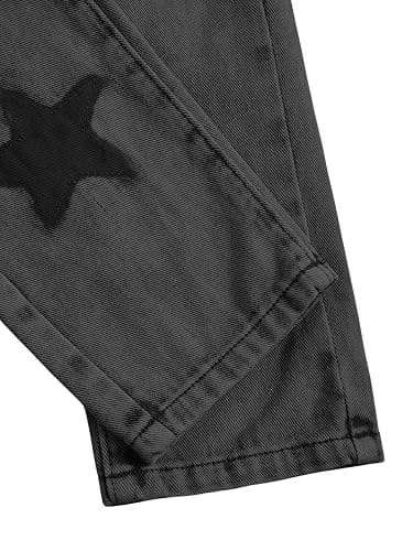 WDIRARA Toddler Girl's Star Print High Waisted Jeans Denim Pants with Pockets thumbnail 6