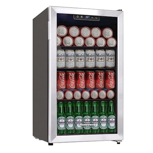 Honeywell Beverage Refrigerator and Cooler, 116 Can Mini Fridge with Glass Door for Soda Beer or Wine for Office or Bar with Adjustable Removable Shelving, Commercial Grade thumbnail 6