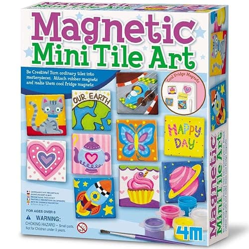 4M Magnetic Mini Tile Art, Art & Crafts DIY Kit, For Boys & Girls Ages 8+ - Image 1