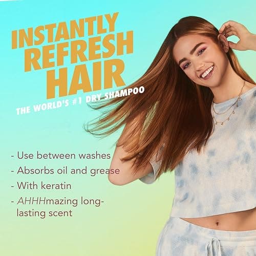 Batiste Dry Shampoo for Blonde Hair, Refresh Hair and Absorb Oil Between Washes, Waterless Shampoo for Added Hair Texture and Body, 5.71 oz thumbnail 9