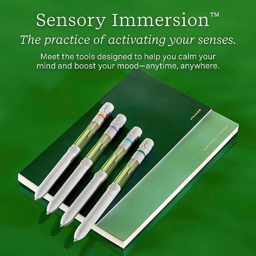 Lifelines Pen Diffuser, Crisp Mountain Air, 1mm Black Ballpoint Pen | Ballpoint Pen with Scented Essential Oil Blends – Aromatherapy Diffuser & Sensory Immersion Diffuse Aroma As You Write thumbnail 6