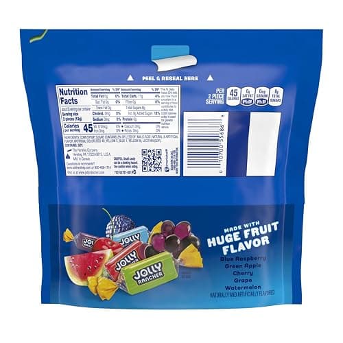 JOLLY RANCHER Assorted Fruit Flavored Hard Candy Resealable Bag, 14 oz thumbnail 3