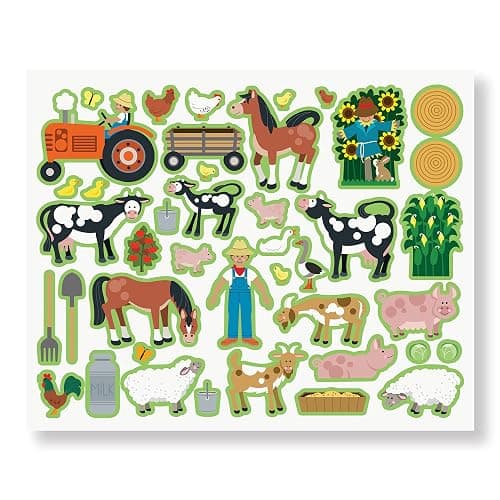 Melissa & Doug Reusable Sticker Pads Set: Habitats, Vehicles, Town: 115 Stickers thumbnail 6