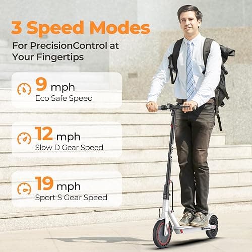 MAXSHOT Electric Scooter for Adults, 8.5/10/14" Tires, 19/22Mph, 350W/500W Motor, 21-28 Miles Range, Folding E-Scooter with Dual Suspension,APP(V1/SPRO/MAX/PRO/X1/X1PRO/PR) thumbnail 7