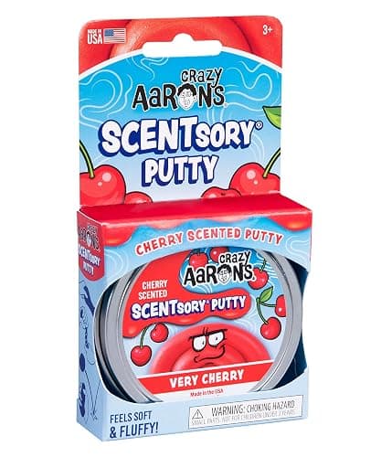 Crazy Aaron’s SCENTsory® Thinking Putty® Bundle - Crisp Apple and Very Cherry - Made in USA thumbnail 8