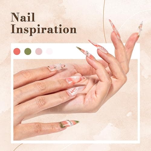 MelodySusie Clear Blooming Gel for Nail Design, Marble Watercolor UV Gel Nail Polish, Spreading Effect Sheer Painting Gel Nail Art Supplies, Nail Salon Manicure at Home for Women, 0.53 Fl Oz thumbnail 6