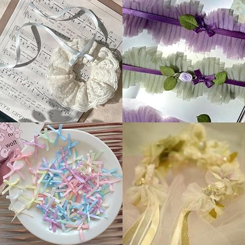 BVIEAKD Pink Satin Ribbon 1/8 inch x 50 Yards Double Faced Solid Color Ribbon for Crafts Weddings Bow Making & More thumbnail 3