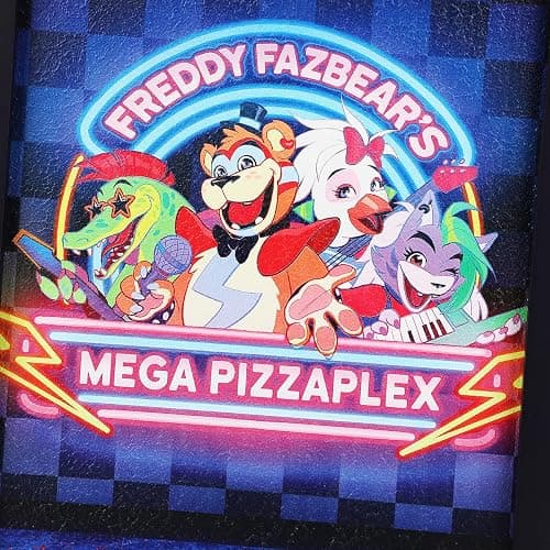 Bioworld Five Nights At Freddy's Freddy Fazbear's Mega Pizzaplex 11" X 18" Wall Frame thumbnail 2
