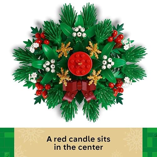 LEGO Christmas Table Decoration Building Toy for Kids - Brick-Built Holiday Centerpiece & Festive Room Decor - Christmas Craft for Girls & Boys, Ages 12+ - Gift Idea for Families - 40743 thumbnail 4