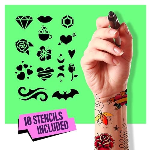 Pretty Me Temporary Tattoos Markers - Henna Body Tattoo Kit for Girls & Adults - Skin Pens for Teen Girl Gifts Trendy Stuff - 12 + Year Old - Cool Birthday Gift Ideas Teens 12 13 14 15 16 17 18 Tween thumbnail 4