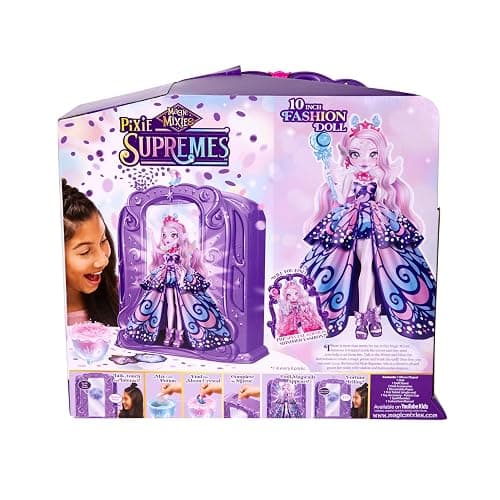 Magic Mixies Pixie Supremes Magic Mirror. Luna The Butterfly Pixie Supreme. Mix Magic Potion, Find Moonstone, Release to Reveal a Premium 10.5" Pixie Supreme Doll. 50+ Lights & Sounds. Fortune Teller thumbnail 9