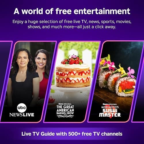 Roku 55-Inch Select Series Smart TV 2026-4K QLED TV - Roku TV | Flat Screen QLED Television with Voice Remote, Wi-Fi & Bluetooth Headphone Mode - Streaming Live Local News, Sports, & Movies thumbnail 7