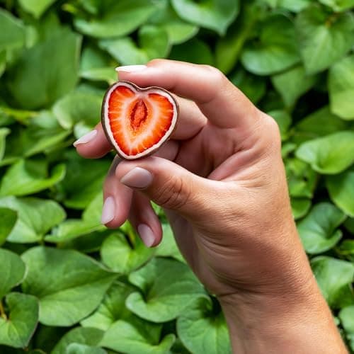 Tru Fru Frozen Strawberries in Milk & White Chocolate, 8 Ounce Bag | Real whole fruit snack; 90 calories per 1 oz serving; thaw 15 minutes, ready to eat; frozen dessert; 8 servings per bag thumbnail 4