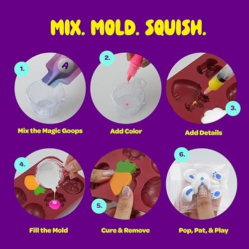 Easter Taba Squishy Making Kit for Kids - Squishies Easter Crafts Activities - 6 7 8 9 10 11 12 Year Old Birthday Gift - Craft Kits for Girls Ages 8-12 - Kid Toys for Ages 5-7 - Cool Arts & Crafts thumbnail 3