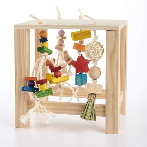 Oxbow Enriched Life Play Table, Rabbit Toys, Guinea Pig Toys, Enrichment for Bunny, Guinea Pig, Hamster, Rabbit, Chinchilla, Rat, Chinchilla Cage Accessories, Small Pet Accessories for Cage thumbnail 3