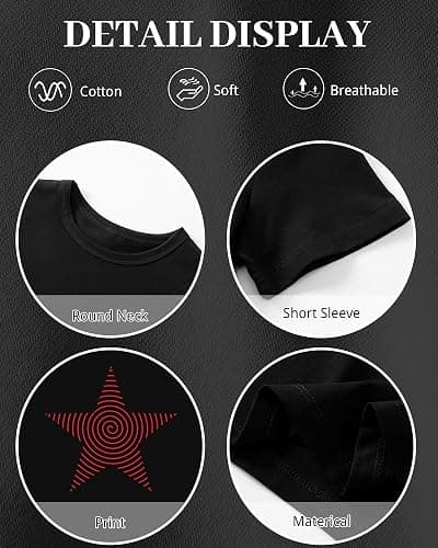 Cayxatiu Star Graphic Baby Tees Crop Tops for Women Y2k Grunge Aesthetic Shirt Sexy Cropped Tshirt Short Sleeve for Teens thumbnail 6