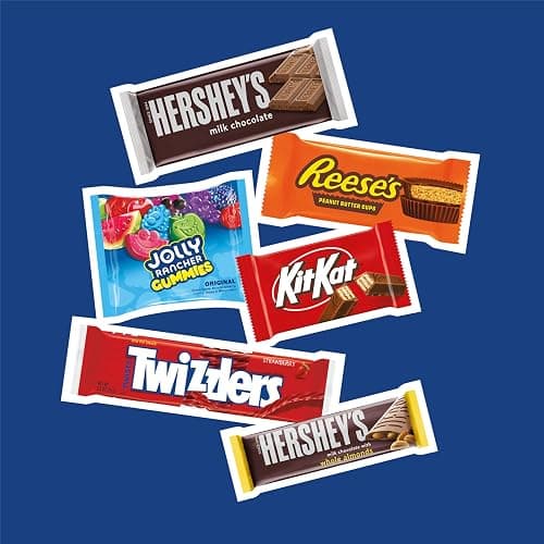 Hershey Assorted Flavored Candy Variety Pack, 31.5 oz (18 Packs) | Individually wrapped full-size candy packs with milk chocolate and fruit flavors for parties, and pantry restocking. thumbnail 7