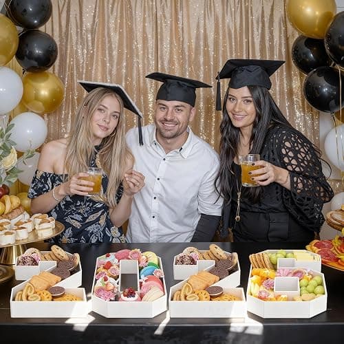 HILAVO 2026 Charcuterie Number Fillable, 4Pcs 13.7" Numbers Charcuterie Board Box 2026 Graduation Decorations Food Serving Tray for Congrats Grad Sports Event Birthday Party Supplies thumbnail 6