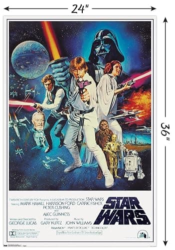 Trends International Star Wars IV One sheet Collector's Edition Wall Poster 24" x 36" for Bedroom thumbnail 3