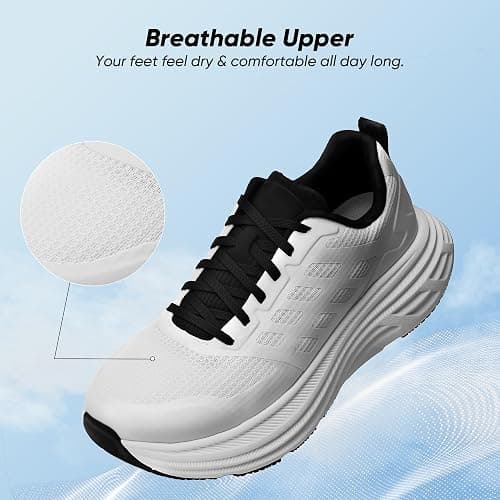 NORTIV 8 Women's Walking Shoes Cushion Running Tennis Shoes ActiveFloat Non-Slip Comfortable Breathable Workout Gym Sports Athletic Fashion Sneakers thumbnail 6