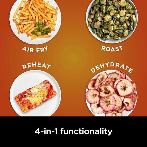 Ninja | Air Fryer | 4-in-1 Pro Air Fry, Roast, Reheat, Dehydrate | 5QT Capacity fits up to 4lbs of French Fries | 400F Max Temp | Nonstick Basket & Crisper Plate | 120V | Grey | AF141 thumbnail 4