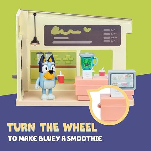 Bluey Juice Bar Toy Playset Figures, Pretend Play Toys for Toddlers 3-5, Kids Kitchen Playset with Accessories, No Batteries Required - Juice Bar thumbnail 5