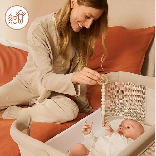 lionelo Luna Cuna de colecho portátil con colchon Cuna de Viaje Bebe co-Sleeping Desde recién Nacido hasta los 9 kg Altura e inclinación Regulables 4 Ruedas con Bloqueo ventilada | De Colecho, Portátil con Colchón Cuna de Viaje Bebé Co-Sleeping desde Recién Nacido, Ruedas con Bloqueo Ventilada thumbnail 9