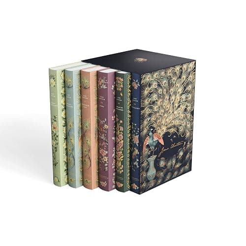 Coffret Jane Austen Édition de luxe 250 anniversaire. Contient 6 livres: Raison et Sentiments, Orgueil et Préjugés, Mansfield Park, Emma, L’Abbaye de Northanger, Persuasion thumbnail 3