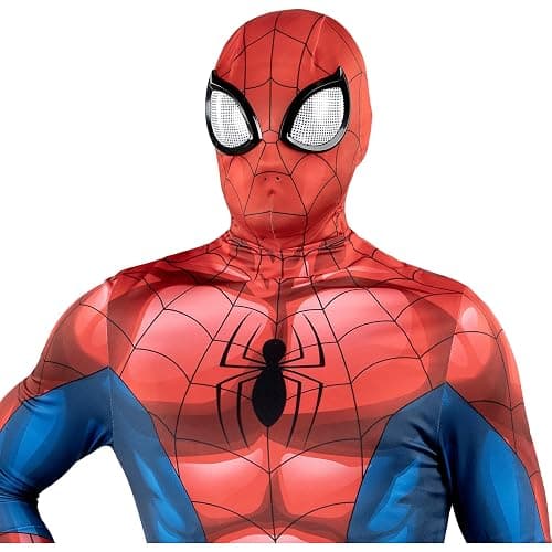 Jazwares MARVEL Official Adult Zentai Halloween Costume Accessory - Deluxe Two-Way Stretch Spandex Mask with Molded Eyes thumbnail 4