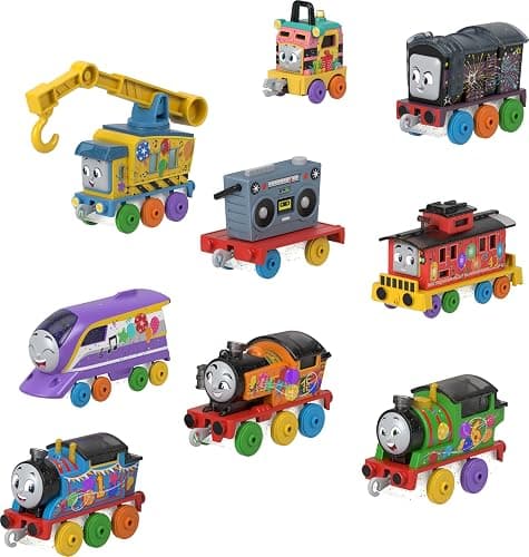 Thomas & Friends Toy Trains Gift Set Thomas’ 7 Days of Surprises, 10-Piece Diecast Vehicles with Cargo for Kids Ages 3+ Years (Amazon Exclusive) thumbnail 3