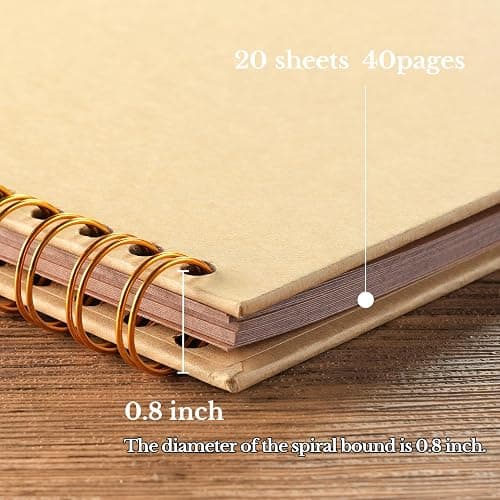 potricher 10 x 10 Inch DIY Scrapbook Album 40 Pages Hardcover Kraft Paper Scrap Book Photo Albums Memory Book for Wedding and Anniversary Family (Yellow, 10 Inch) thumbnail 4