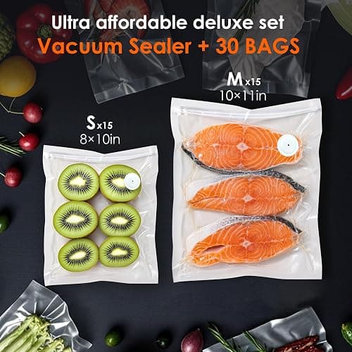 Natupo Vacuum Sealer,Food Saver Vacuum Sealer Machine,Ultimate Suction Power,Compact Design,Cordless Handheld Vacuum Sealer (Contains 30 Reusable Seal Bags) thumbnail 8