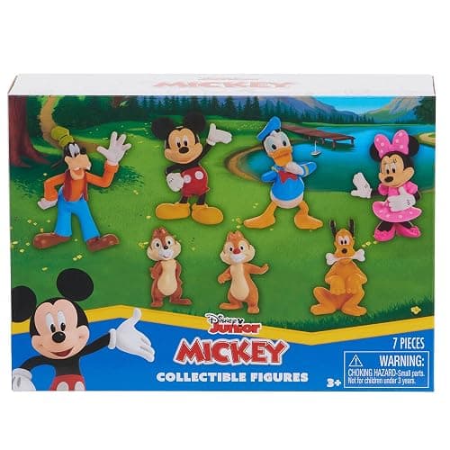 Mickey Mouse 7-Piece Figure Set, Mickey Mouse Clubhouse Toys, Officially Licensed Kids Toys for Ages 3 Up, Gifts and Presents, Amazon Exclusive thumbnail 5