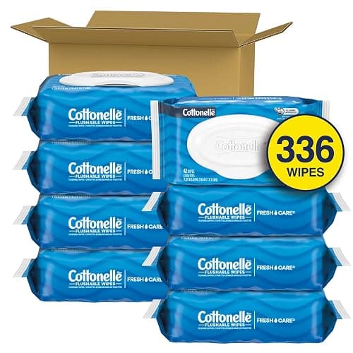 Cottonelle Fresh Feel Flushable Wipes, 8 Packs, 42 Wipes per Pack thumbnail 2
