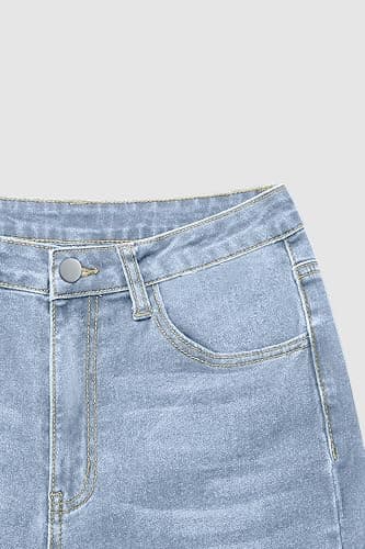 PEIHOT Vintage Bell Bottoms Flare Jeans for Women 90s High Waist Ripped Distressed Wide Leg High Rise Denim Pants thumbnail 6