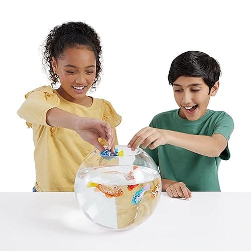 Robo Alive Robo Fish Robotic Swimming Fish (Teal + Orange) by ZURU Water Activated, Changes Color, Comes with Batteries, Amazon Exclusive (2 Pack) Series 3 - Teal + Orange - 2 Piece Set - Series 3 thumbnail 2