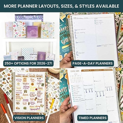bloom daily planners 2026-2027 (8.5" x 11") Academic Year Day Planner (July 2026 - July 2027) - 13 Months Weekly & Monthly Agenda Organizer with Stickers & Tabs - Tan Leopard thumbnail 8