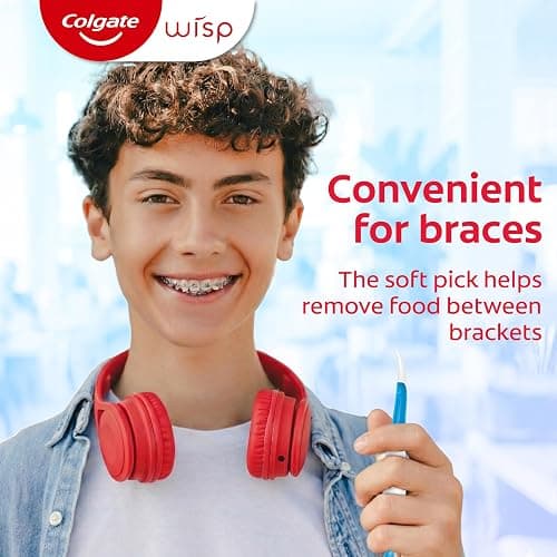 Colgate Wisp Disposable Toothbrushes for Travel, Pack of 4, 96 Total Count | No Water Needed, Mini Travel Toothbrushes, No Rinsing, Soft Pick for Hard-to-Reach Areas, MaxFresh Peppermint Flavor thumbnail 7