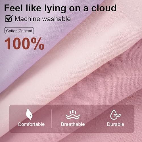 Wrrernsin Baby Sleep Sack 0-6 Months,100% Cotton TOG 0.5 Wearable Blanket for Newborn and Infant, 3 Pack 2-Way Zipper Lightweight Sleeping Bags for Toddler thumbnail 7