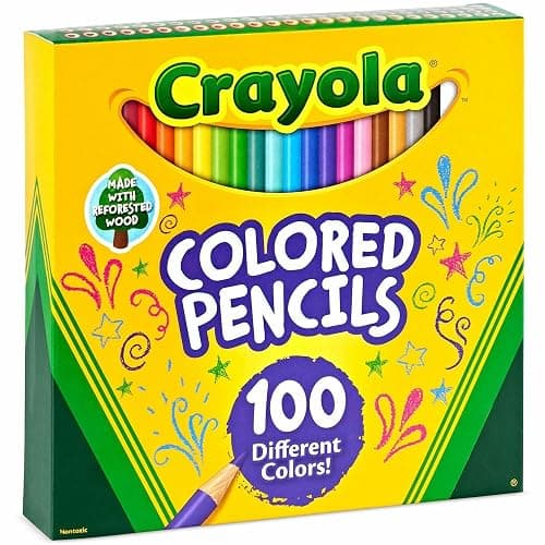 Crayola Long Barrel Colored Woodcase Pencils, 3.3 Mm, 100 Assorted Colors/Set thumbnail 7