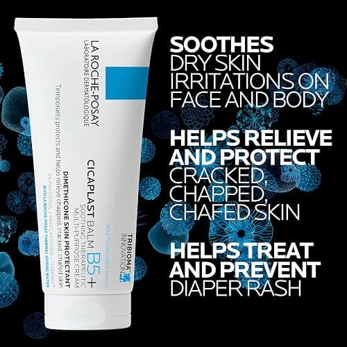La Roche-Posay Cicaplast Balm B5, Healing Ointment and Soothing Therapeutic Multi Purpose Cream for Dry & Irritated Skin, Body and Hand Balm, Baby Safe, Fragrance Free thumbnail 4