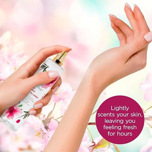 Bodycology Long-Lasting Fragrance Body Mist, Cherry Blossom, 8 fl oz thumbnail 5