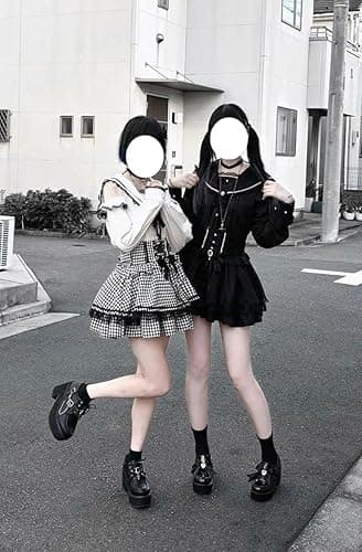 Pokn Lolita Shirts Jirai Kei Fashion Kawaii Clothing Cutecore Shirts Women Lace Mesh Sheer Short Sleeve Blouse Gothic thumbnail 3